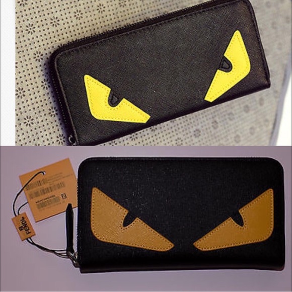 Unbranded Black and Yellow Eye Wallet - Picture 2 of 6